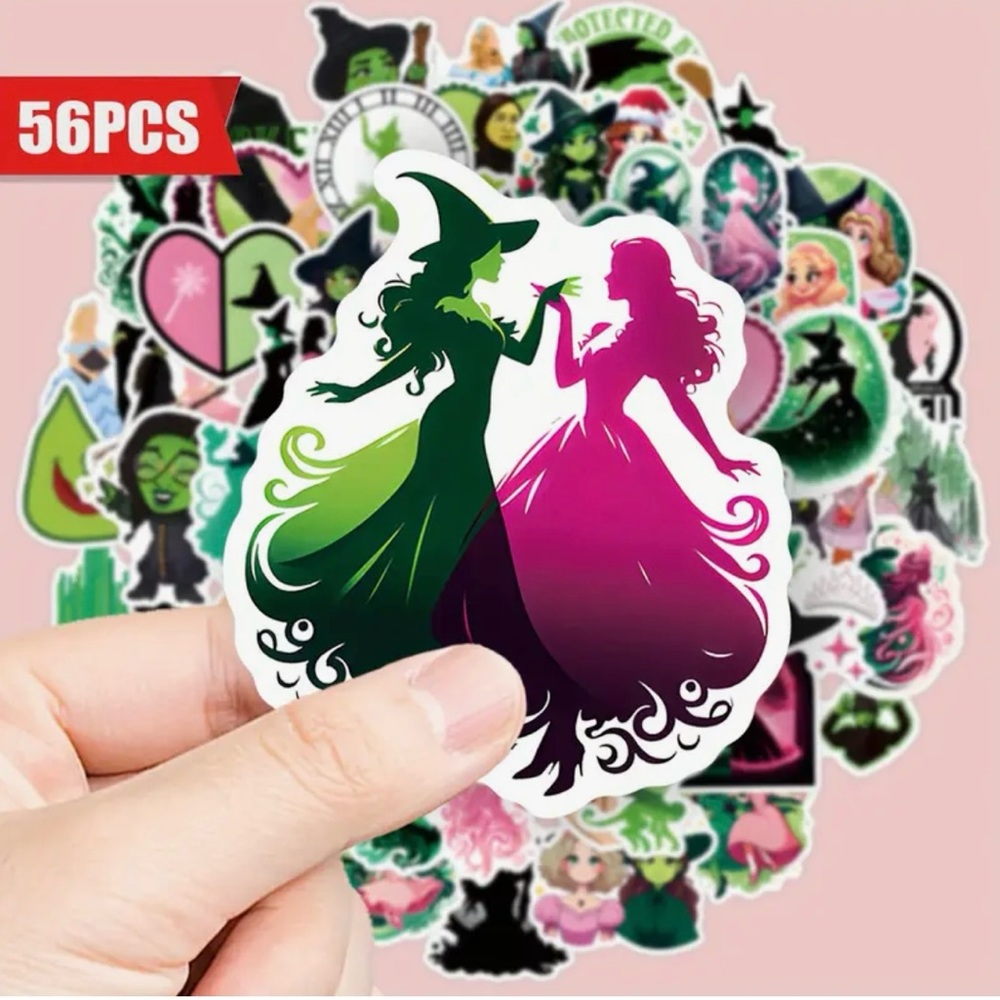 56 Good Witch Wicked Green Stickers Movie Musical